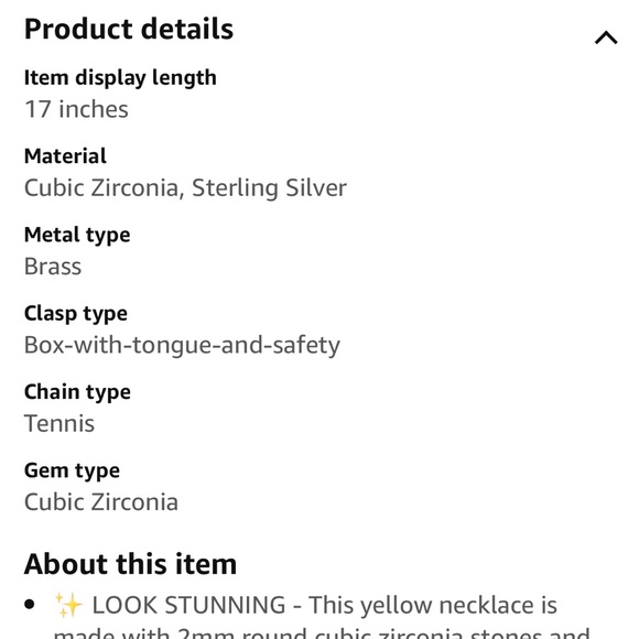 Tennis necklace - Picture 7 of 7